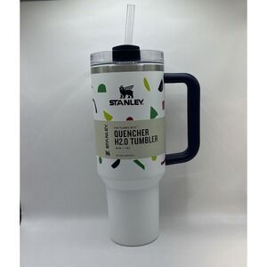 Stanley Cup 40oz The Flowstate Quencher H2.O Tumbler Confetti‎ Terazzo White